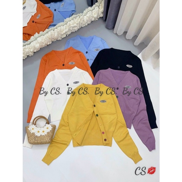 ÁO THUN GÂN ĐỦ MÀU PHỐI NÚT XINH ĐẸP ALOHASHOP91