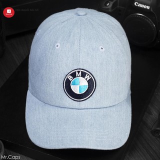 Nón lưỡi trai Jean BMW nam nữ MrCAPs freesize, full hộp, XANH và ĐEN