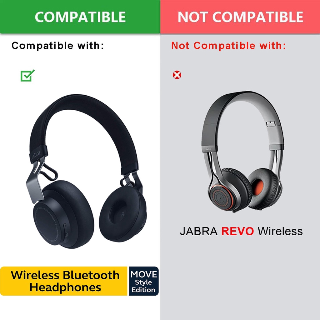 Cặp Mút Đệm Thay Thế Cho Tai Nghe Bluetooth Không Dây Jabra Move
