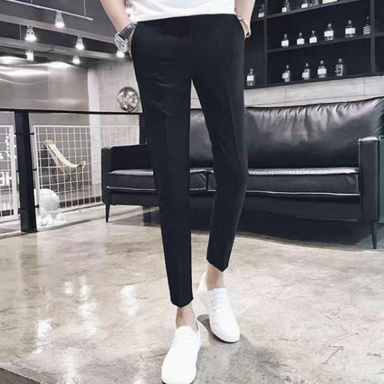 (Hàng sịn) Quần Âu Nam Đẹp KOREA vải mịn co dãn màu ghi nhạt, xám tiêu, đen, xanh đen | BigBuy360 - bigbuy360.vn