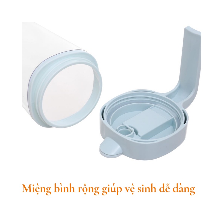Bình đựng nước pha sữa cho bé. chất liệu nhựa chịu nhiệt, bình nước có khóa, bình đựng nước bàn ăn