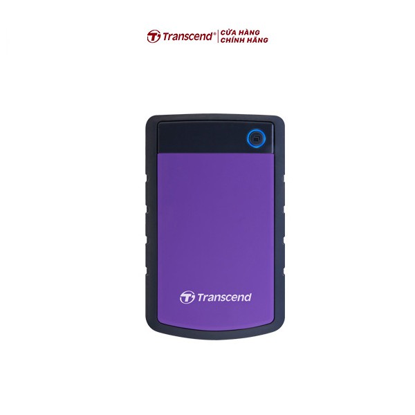 Ổ Cứng Di Động 1TB Transcend Rugged StoreJet® 25H3P Tím USB 3.0 | BigBuy360 - bigbuy360.vn