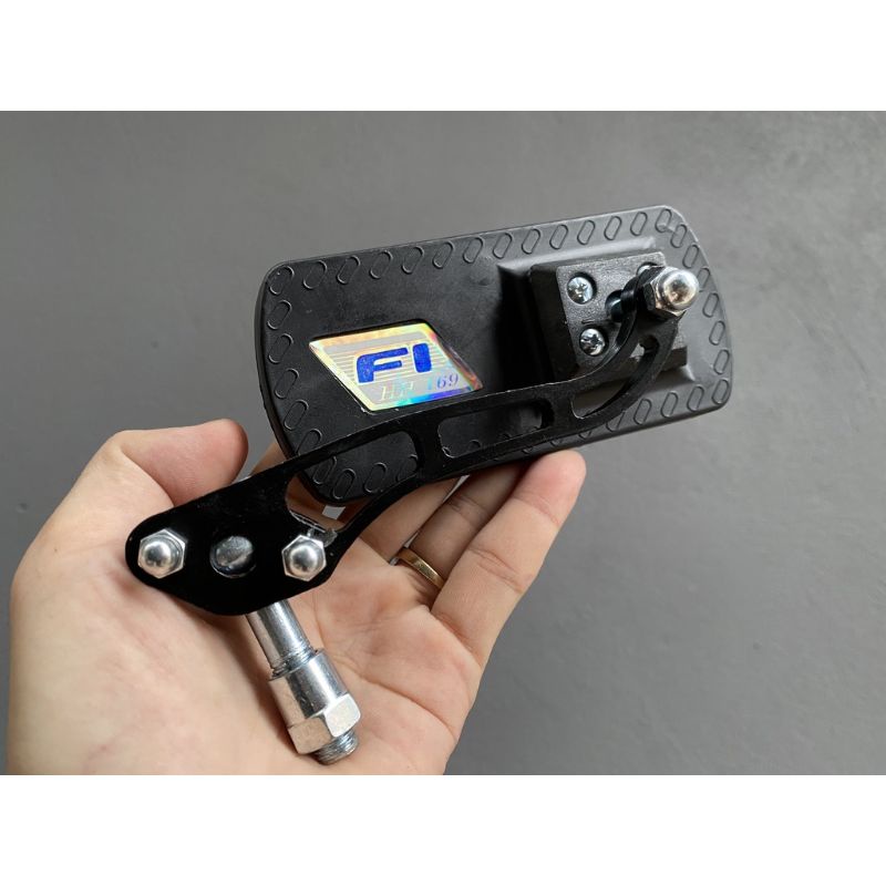 Gương Xe Máy Chữ Nhật  Fi Kính Trắng Lắp Được Trái Phải