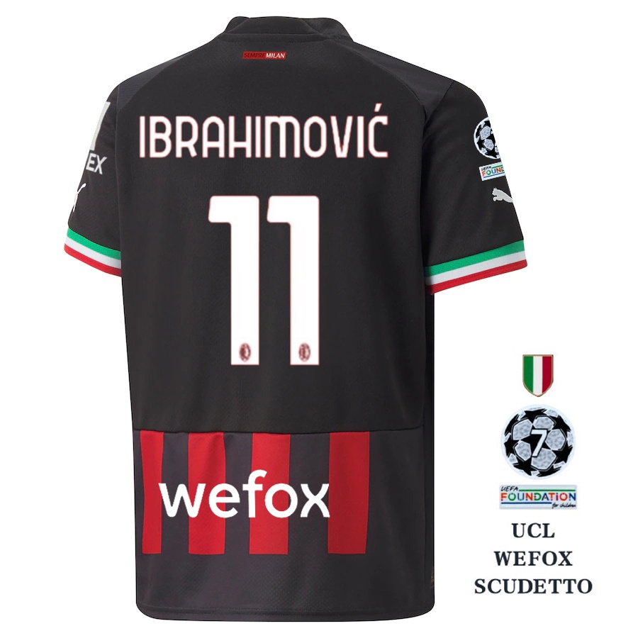 Áo Thun Số 22-23 AC Milan Sân Nhà Jersey s-4xl * Hàng Có Sẵn