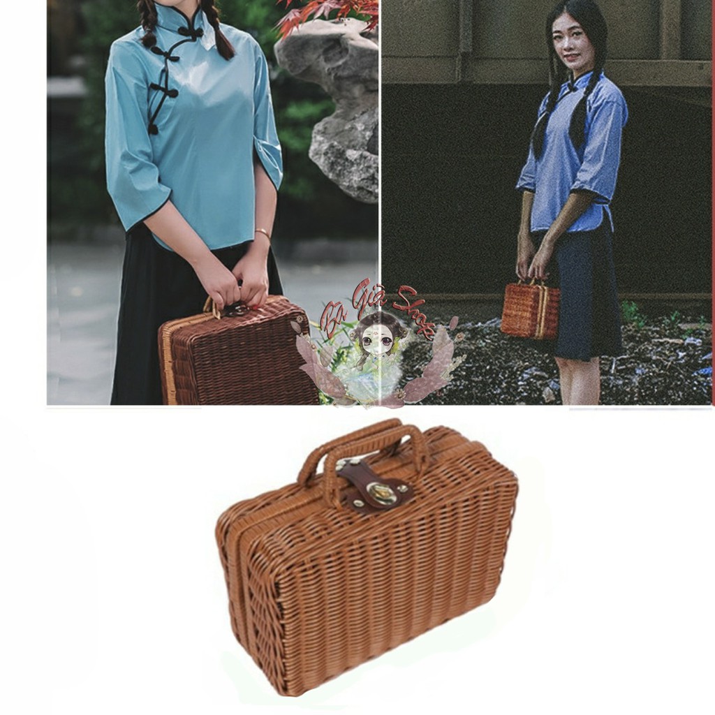 Vali đạo cụ chụp hình vintage