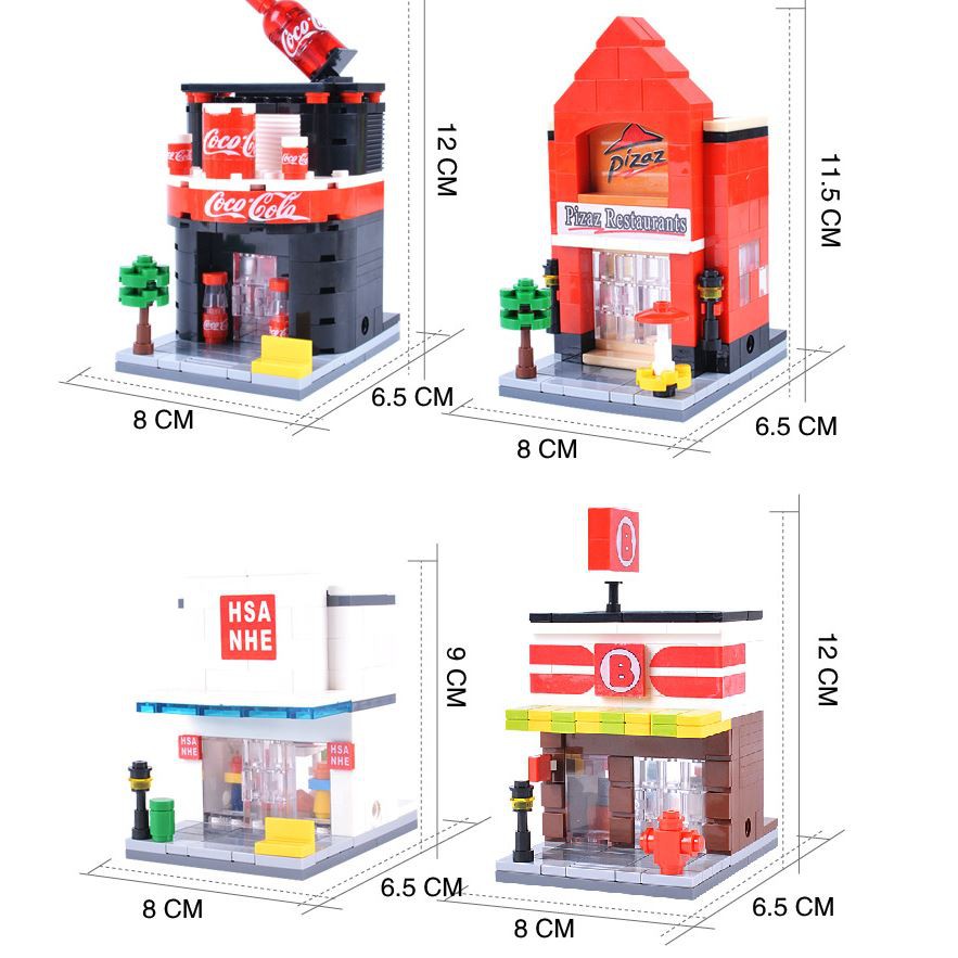 Xếp hình lego cửa hàng nguyên hộp đẹp sắc nét