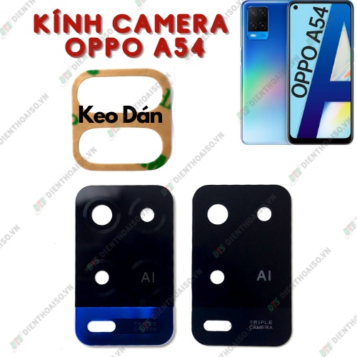 Mặt kính camera oppo a54 có sẵn keo dán