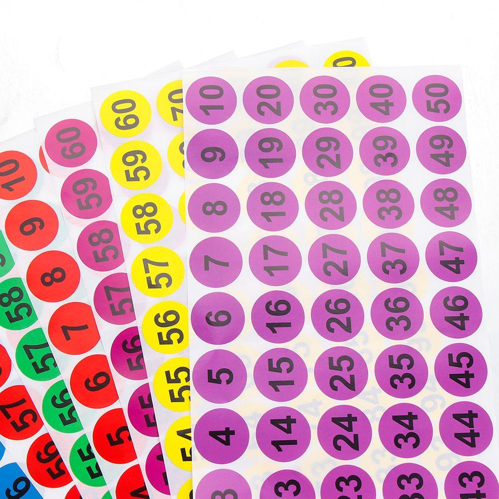 Set 10 Tấm Hình Dán Số Trang Trí Sổ Tay Thủ Công