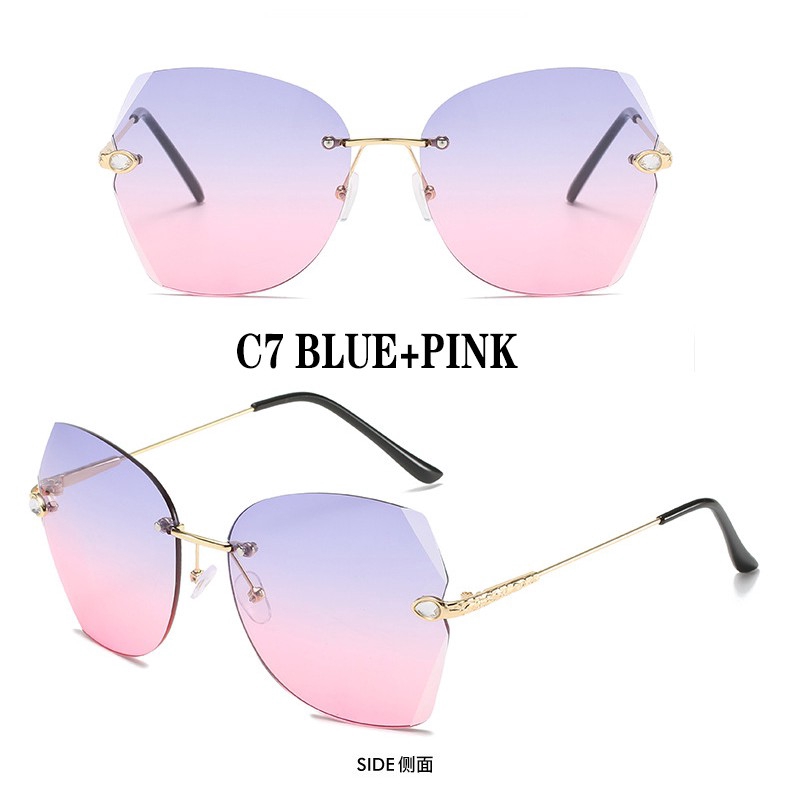 Kính mát HENGHA gọng vuông chống tia UV400 phong cách Hàn Quốc cho nữ