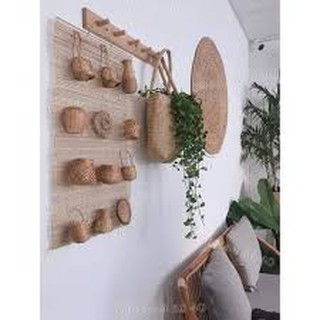 Trang trí decor bằng mây tre đan
