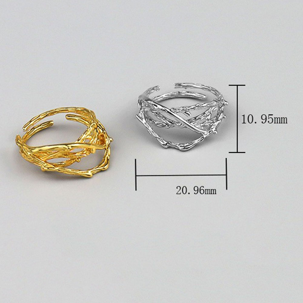 Nhẫn Hình Cây Tre Thiết Kế Đơn Giản Cho Nữ