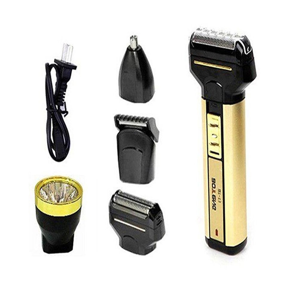 Tông Đơ Cắt Tóc Cạo Râu ⚡️𝐅𝐑𝐄𝐄 𝐒𝐇𝐈𝐏⚡️ Máy Cắt Tóc Đa Năng Kiêm Cạo Râu, Tỉa Lông Mũi, Đèn Pin