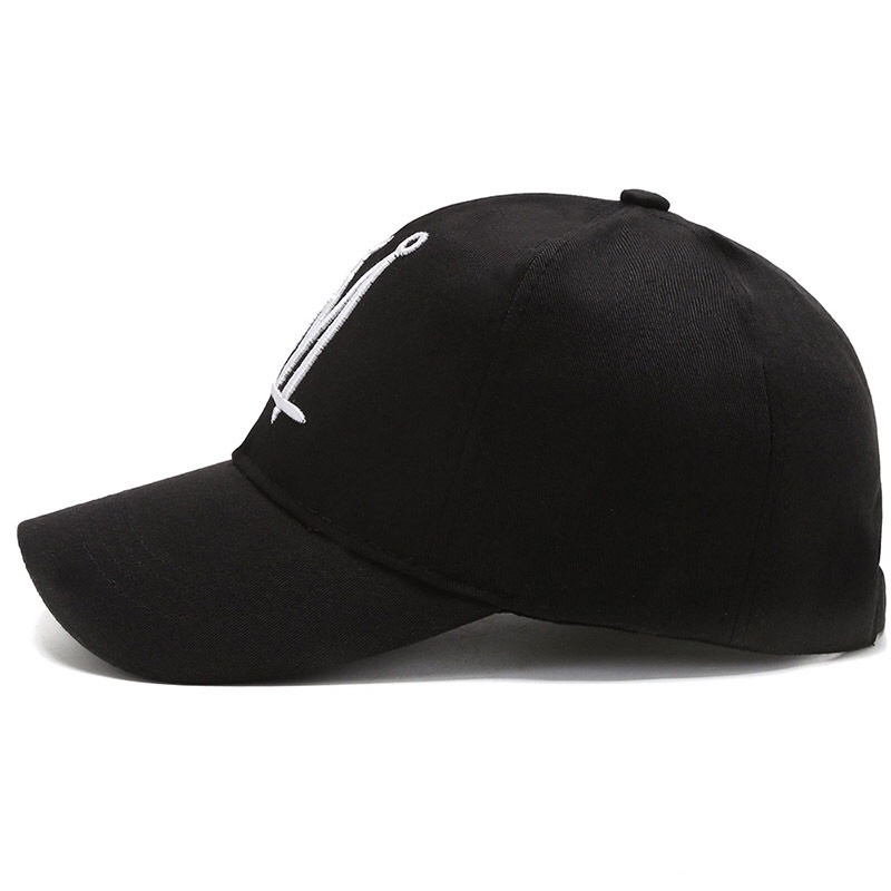 Mũ Lưỡi Trai Nam Nữ THÊU HÌNH VƯƠNG MIỆN Phong Cách Hip Hop Hàn Quốc - Nón Ulzzang Form Unisex Thời Trang