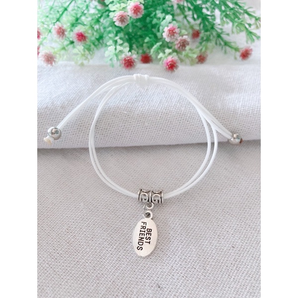 Vòng tay tình bạn bestfriend dây gút free size đeo cặp đeo nhóm đều được