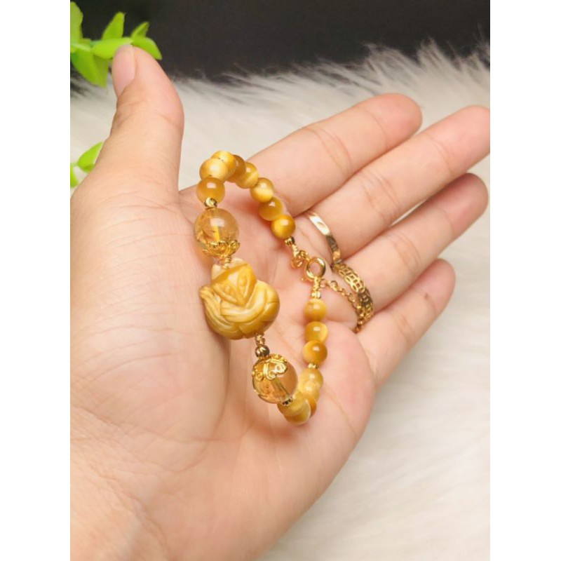 Vòng tay hồ_ly mắt_hổ vàng_tâm