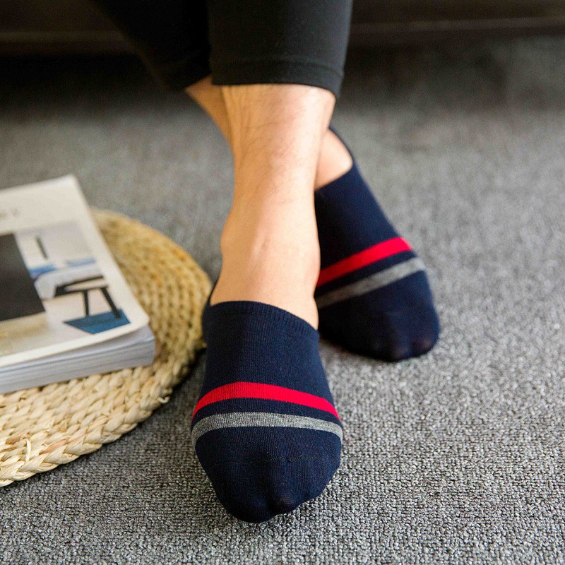 Tất Hộp 5 đôi tất chống hôi chân sọc kẻ