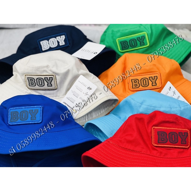Mũ tai bèo vành cực dể thương cho bé - Nón Bò nhí chữ Boy - Mũ tai bèo trẻ em nhiều màu 6 - 2 tuổi