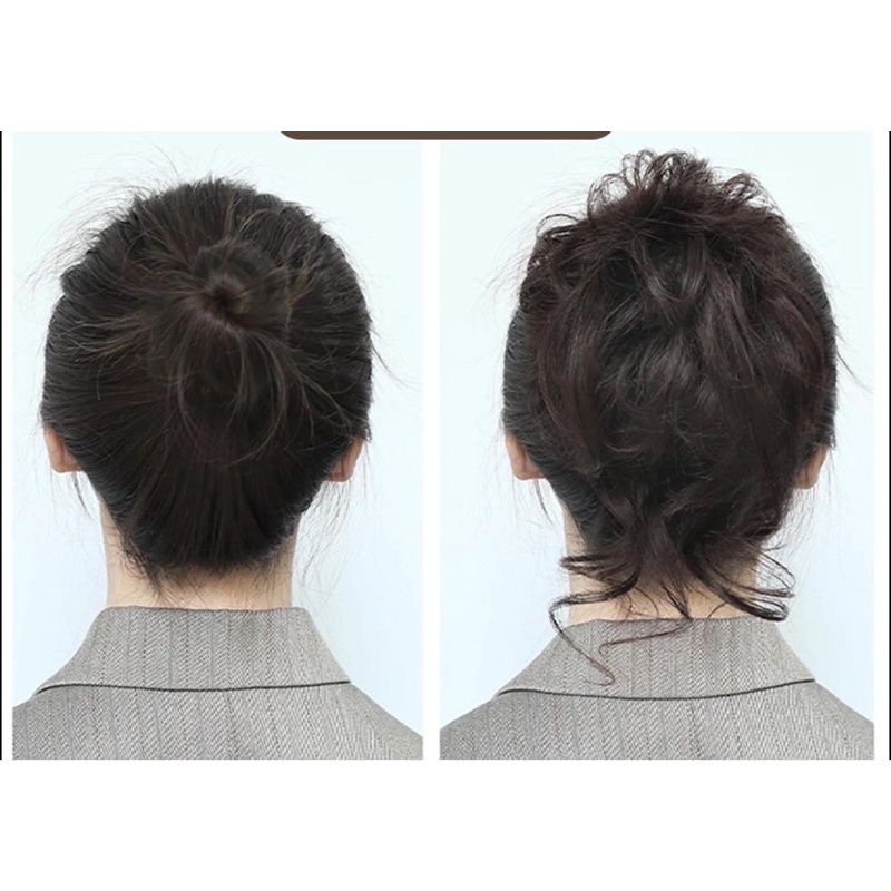 Búi Tóc Giả Búi Tóc Xoăn Lơi Phong Cách Hàn Quốc