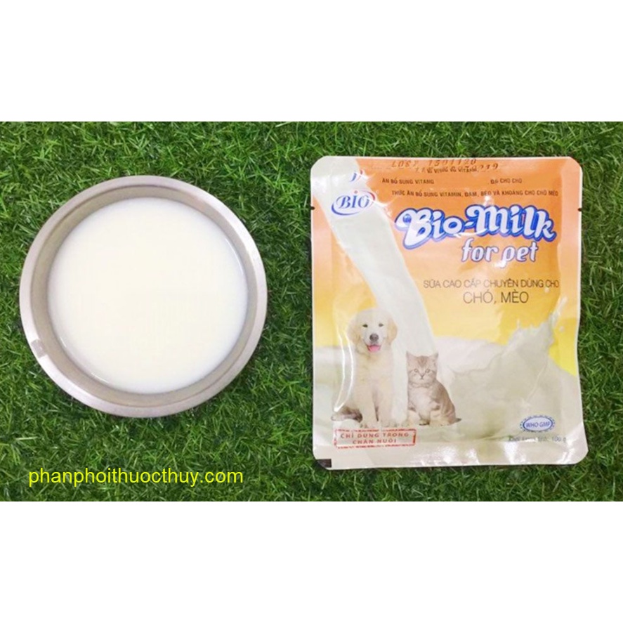 Sữa Bio cao cấp chuyên dùng cho chó mèo 100g cung cấp canxi, chất dinh dưỡng cho thú cưng