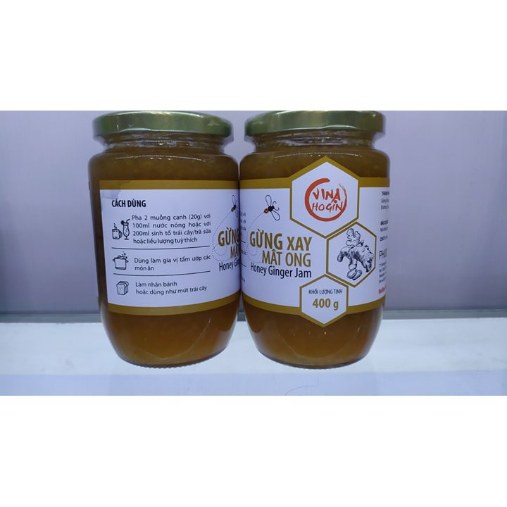[HCM Giao Hỏa Tốc] GỪNG XAY MẬT ONG PHÚC AN NGUYÊN CHẤT HOÀN TOÀN TỰ NHIÊN TỐT CHO SỨC KHỎE - HỦ 400GR