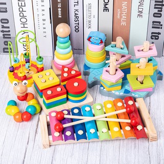 Bộ Combo 7 Món Đồ Chơi  Montessori Bằng Gỗ