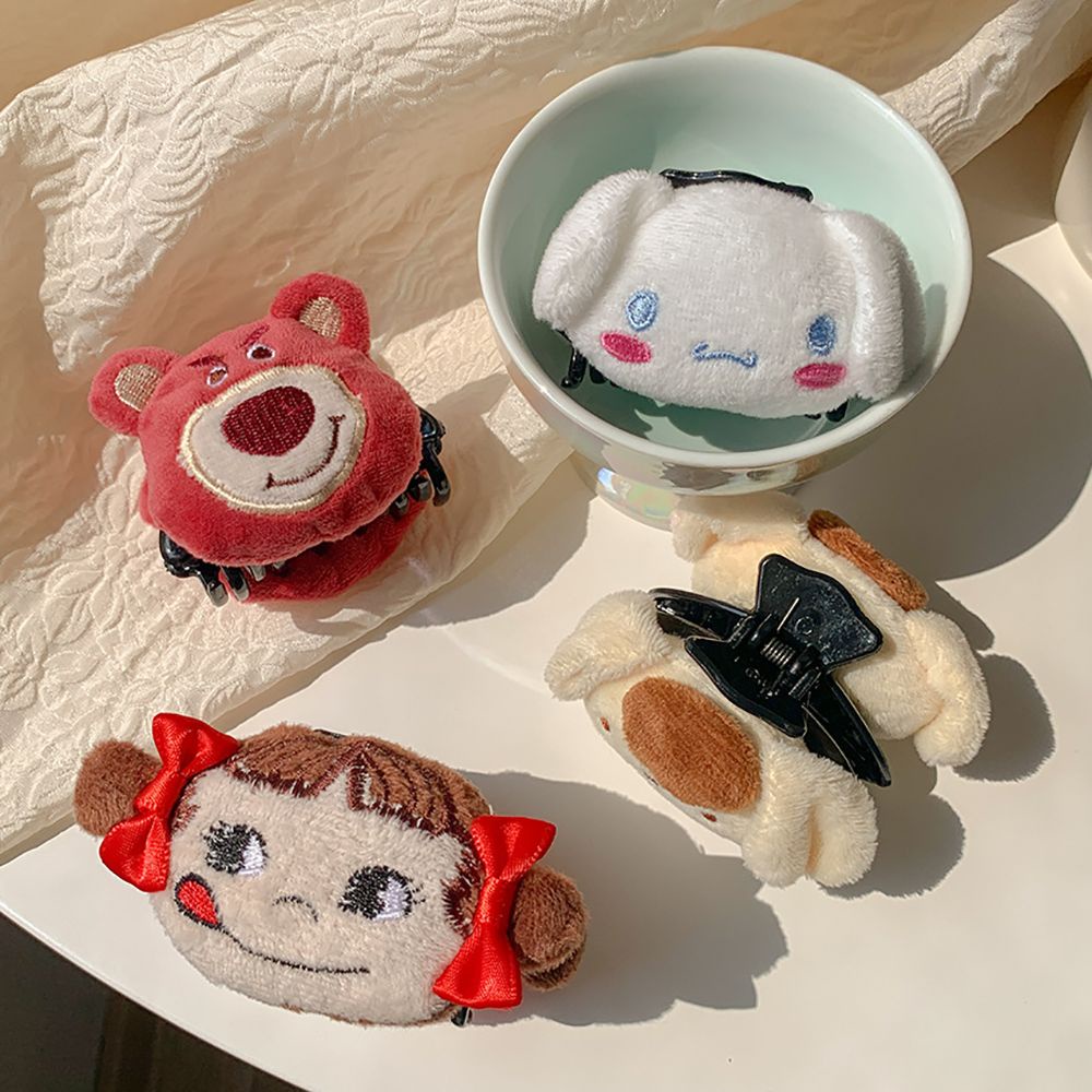 Kẹp Tóc Hình Móng Vuốt Thú Nhồi Bông Hoạt Hình Dễ Thương Phong Cách Hàn Quốc Cho Nữ