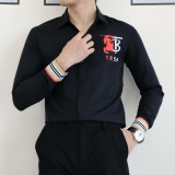 ÁO SƠ MI NAM CAO CẤP TAY DÀI HỌA TIẾT LOGO CHẤT LƯỢNG MỀM MỊN