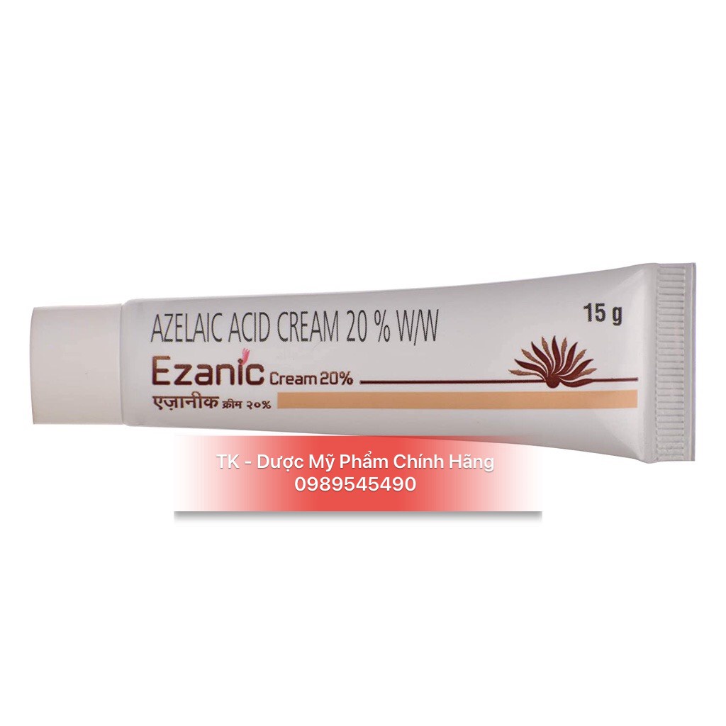 Ezanic Gel Azelaic Acid Gel 20% / Ezanic Cream Chấm Mụn, Mờ Thâm Mụn, Sạch Mụn - 15g