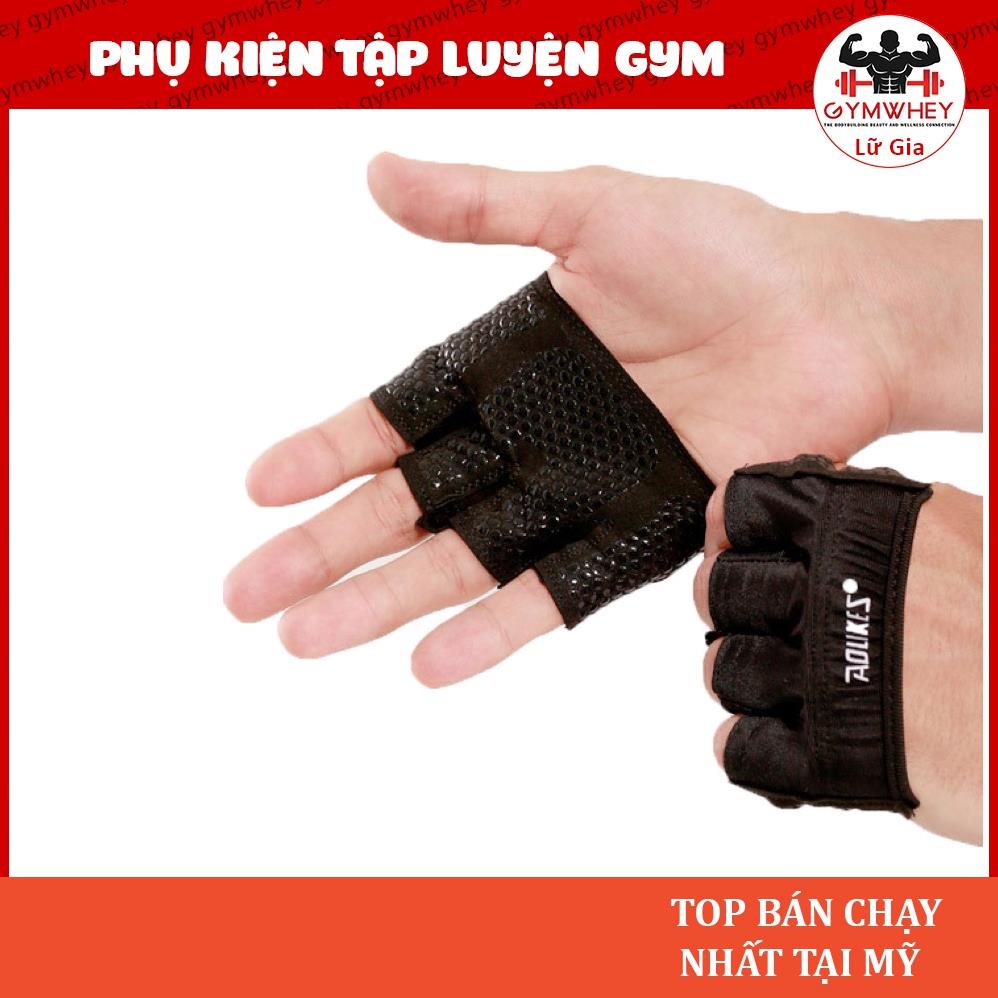 [GIÁ TỐT NHẤT] Phụ Kiện thể thao Gym Bảo vệ tay Aolikes Bao tay nửa bàn tay ( 2 chiếc) (111). TPBS