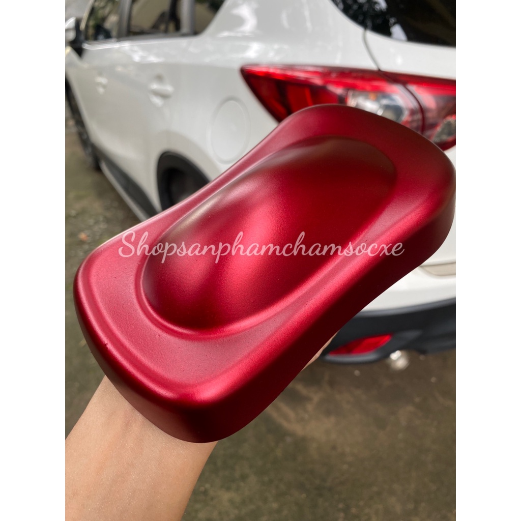 Sơn màu đỏ cherry mờ - Sơn 2k đóng lon 0.5kg và 1kg