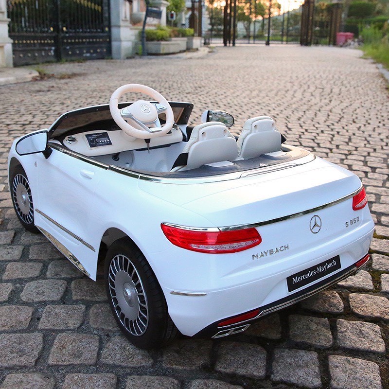 Ô tô điện trẻ em BABY-KID MERCEDES MAYBACH S650 ghế đôi sơn tĩnh điện 2 chỗ 4 động cơ
