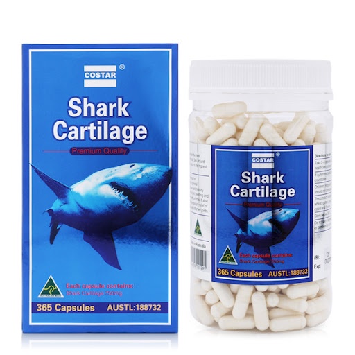 Viên uống sụn vi cá mập shark cartilage 750mg của Úc loại 365 viên
