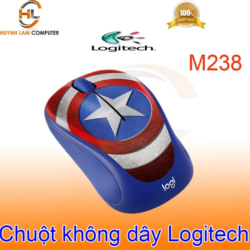 Chuột Logitech-Chuột không dây Logitech M238 Captain America-DGW phân phối