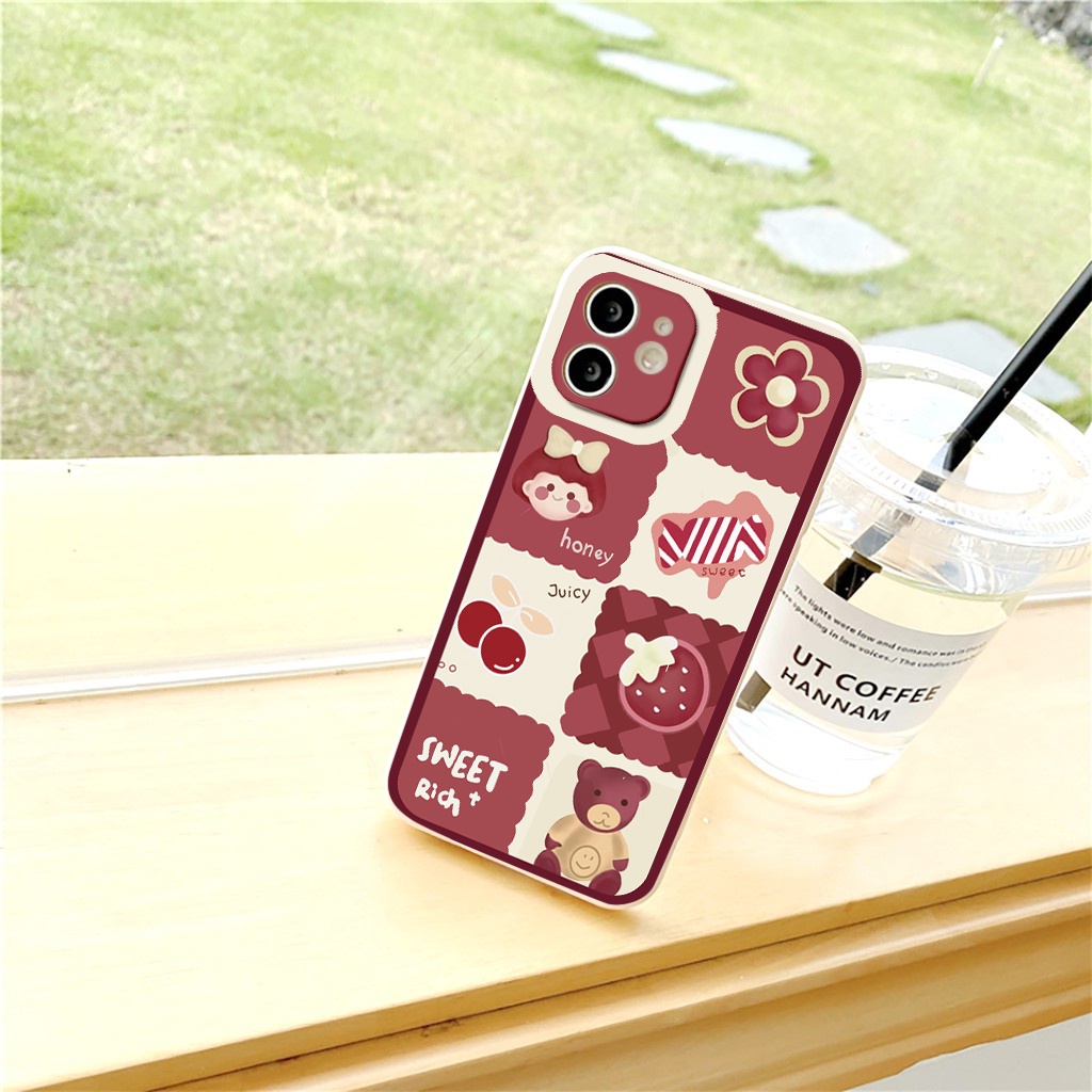 Ốp iphone - Ốp lưng iphone cạnh vuông viền camera Cô bé chery dành cho ip 6 đến 14promax - g98