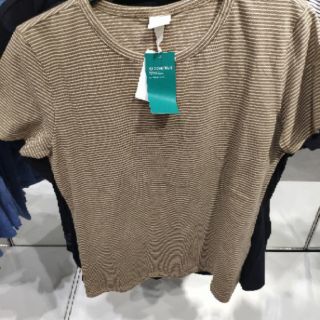 [H&M auth]Áo phông H&M cơ bảnkẻ nguyên tag mác