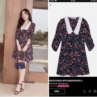 Váy hoa zara authentic size S