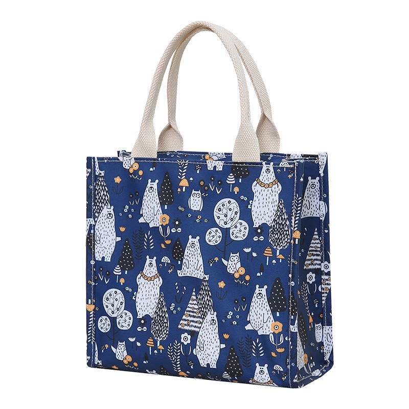 Túi Đựng Hộp Cơm Trưa Giữ Nhiệt Lá Nhôm Họa Tiết Hoạt Hình Dễ Thương Phong Cách Mới Cho Văn Phòng