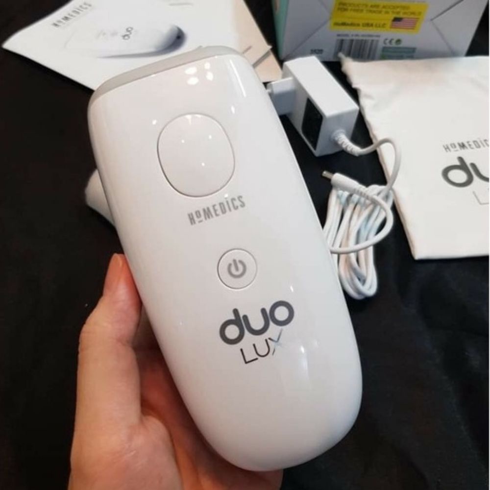 Máy triệt lông HoMedics Duo Lux IPL-HH390, máy triệt lông tại nhà công nghệ kép IPL &amp; AFT