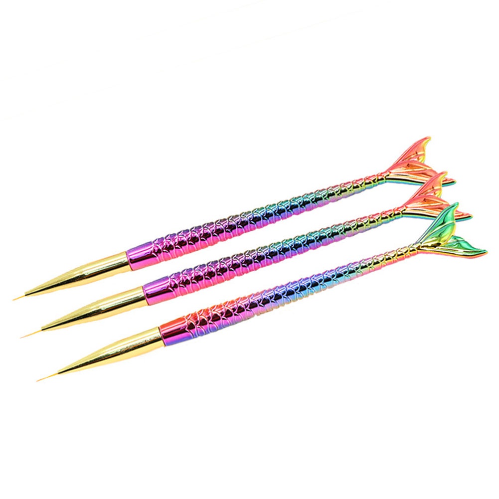 Set 3 Cọ Vẽ Móng Nghệ Thuật Màu Sắc Gradient