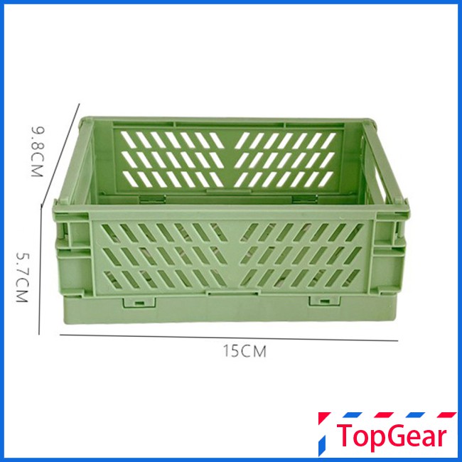 Giỏ Nhựa Mini Gấp Gọn Để Bàn Đựng Đồ Tiện Dụng | BigBuy360 - bigbuy360.vn