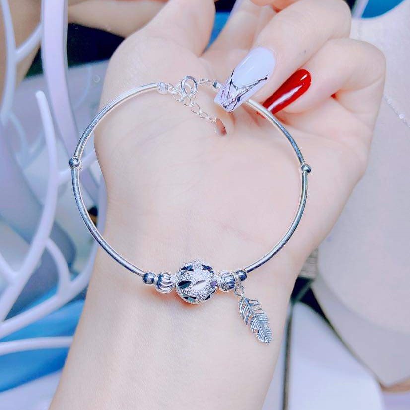 Vòng tay nữ bạc ta phong cách mạnh mẽ cá tính - Trang sức bạc Evasilver