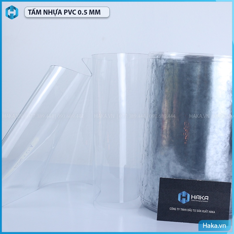 Tấm nhựa Pvc trong dẻo dày 0.5mm x 1.4m dùng trải bàn, giường spa, nhựa lót vai gáy, lót chống bụi đồ dùng trong nhà