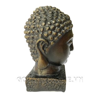 Tượng Đá Đầu Phật Thích Ca - Cao 9cm - Đá Màu