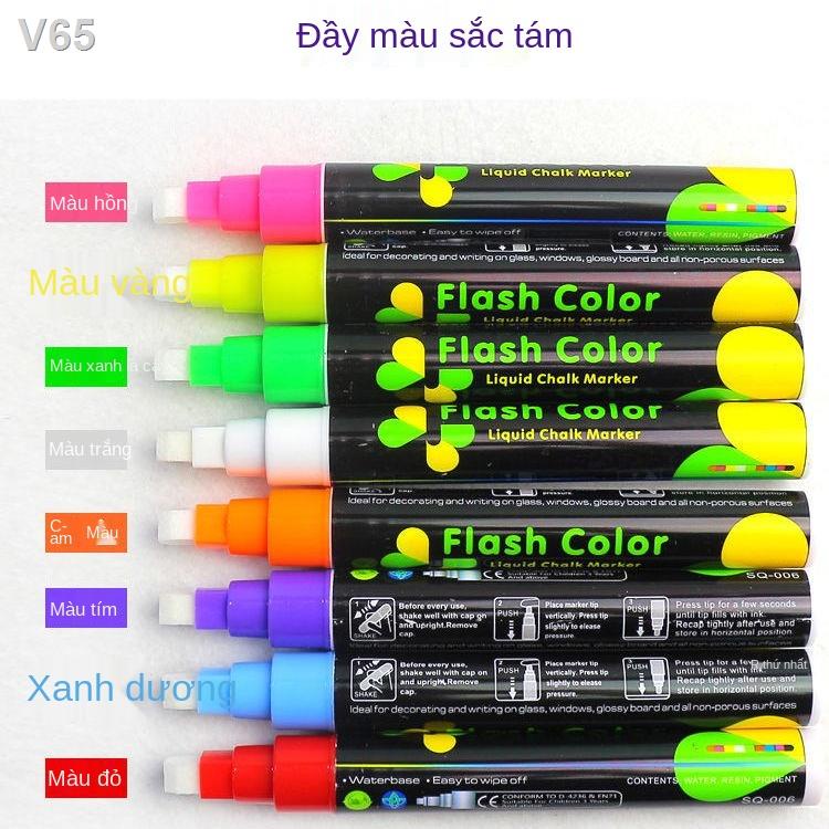 ❈❂☃Tấm huỳnh quang điện tử bút đặc biệt phát sáng có thể xóa được Màn hình LED màu xanh lá cây đen trắng kính pop dày