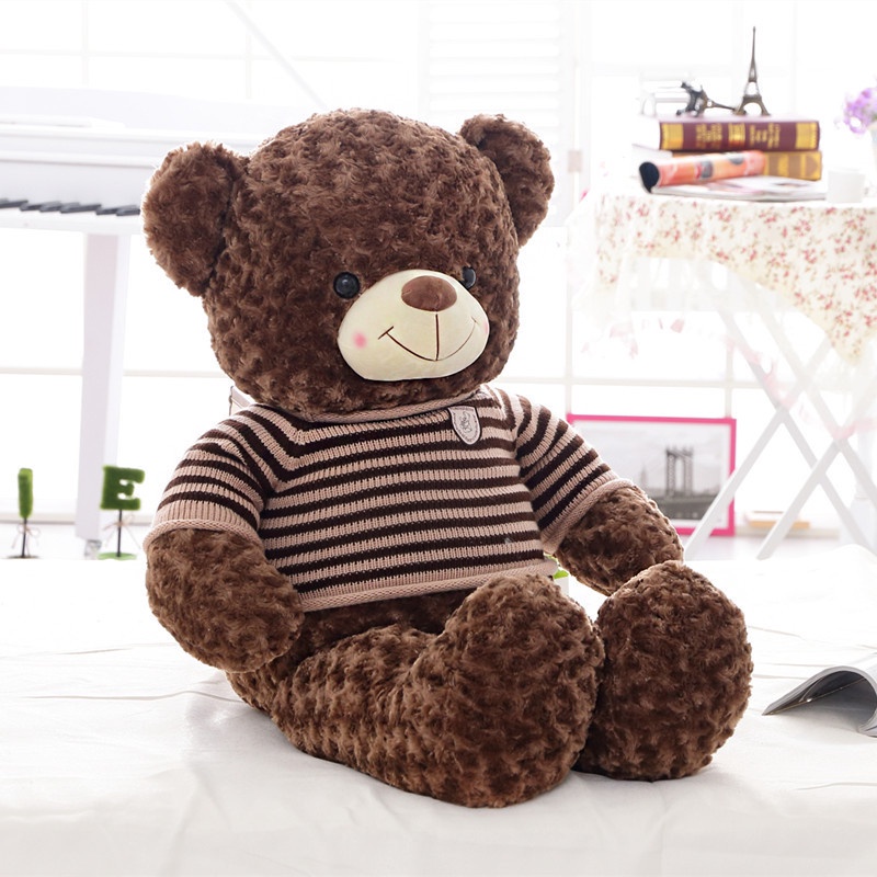 Gấu bông Teddy- Gấu Teddy nhồi bông khổng lồ - nâu đậm - kích thước