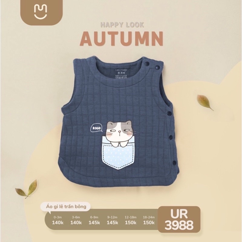 Uala Rogo - Gile trần bông mềm mại, ấm áp UR3988