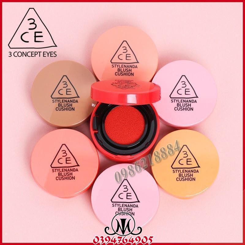 Má hồng nước Cushion 3CE Blush Cushion MO23