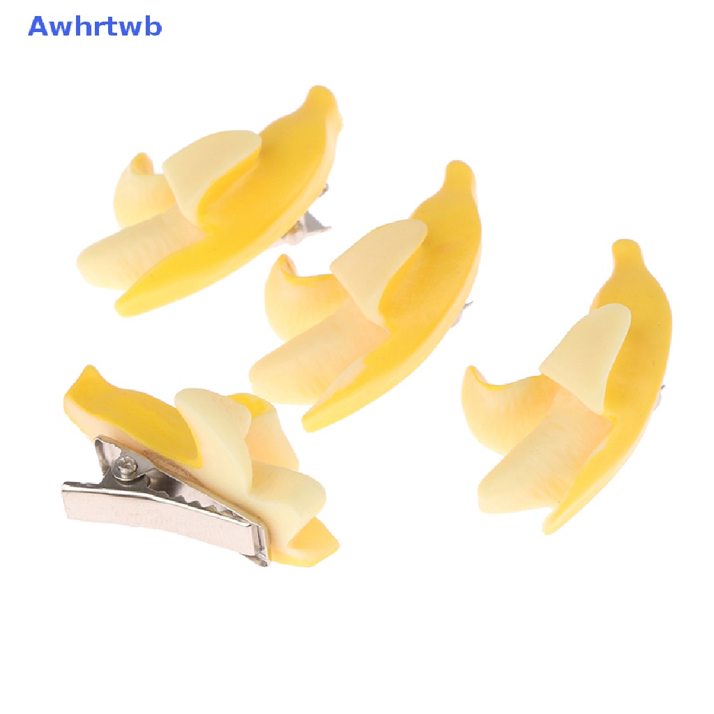 Set 2 Kẹp Tóc Hình Quả Chuối Sáng Tạo Cho Nữ Mới