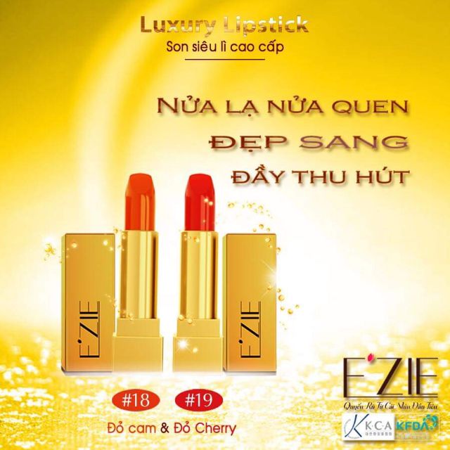 EZIE Luxury Lipstck&lt;br&gt;(Son siêu Lì Cao Cấp E’ZIE)