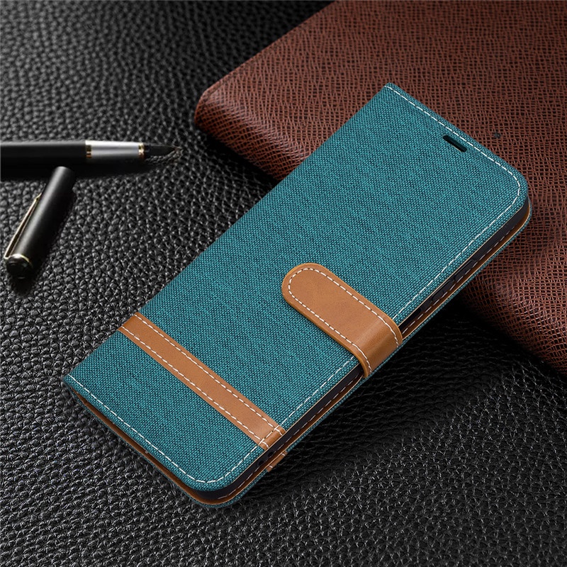 Bao da nắp lật màu tương phản có ngăn để thẻ hỗ trợ chân đế cho Redmi 10 Redmi Note 10 Pro Redmi Note 10S
